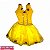 Fantasia Princesa Amarela Luxo Infantil - Imagem 1