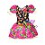Fantasia Vestido Junino Flores Pink Infantil - Imagem 1