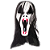 Máscara Ghost Vampiro Cabeludo Capuz - Imagem 1