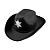 Chapéu Cowboy Feltro Xerife - Imagem 1