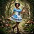 Fantasia Alice no País das Maravilhas Listras Adulto - SOMENTE ALUGUEL - Imagem 1