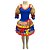 Vestido Junino Luxo com Mangas em Xadrez - SOMENTE ALUGUEL - Imagem 1