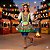 Fantasia Vestido Junino Curto Avental Neon Adulto - SOMENTE ALUGUEL - Imagem 1
