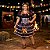 Fantasia Vestido Junino Super Luxo Lorena Trançado Adulto - SOMENTE ALUGUEL - Imagem 1