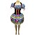 Vestido Junino Super Luxo Nicole Trançado - SOMENTE ALUGUEL - Imagem 1