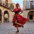Fantasia Espanhola Vestido Longo Adulto - SOMENTE ALUGUEL - Imagem 1