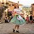 Fantasia Italiana Vestido Collant Glitter Adulto - SOMENTE ALUGUEL - Imagem 1