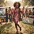 Fantasia Feminina Hippie Vestido com Colete de Veludo Adulto - SOMENTE ALUGUEL - Imagem 1
