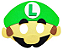 Máscara Luigi Metade EVA - Imagem 1
