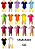 Body Manga Curta Leg GG - Diversas Cores - Imagem 1