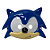 Máscara Sonic Plástico - Imagem 1