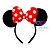 Tiara Minnie Veludo Laço Grande - Imagem 1