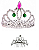 Coroa Princesa Mini Plástico - Imagem 1