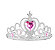 Coroa Princesa Coração Prata - Imagem 4