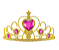 Coroa Princesa Coração Ouro - Imagem 3