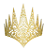 Coroa Rainha Vazada Glitter - Imagem 5