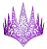 Coroa Rainha Vazada Glitter - Imagem 3