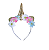 Tiara Unicórnio c/ Flores - Imagem 2