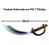 Espada Pirata Caribe Brilhante Curta - Imagem 4
