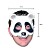 Máscara Látex Panda Metade - Imagem 2