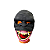 Máscara Látex Gorila Sorridente - Imagem 1