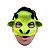 Máscara Látex Vaca Metade - Imagem 1