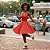 Fantasia Feminina Anos 60 Bojo com Bolinhas Vermelho Adulto- SOMENTE ALUGUEL - Imagem 1