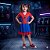 Fantasia Infantil Mulher Aranha Estampada (2) - Imagem 1