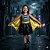 Fantasia Infantil Batgirl Vestido Cinza - Imagem 1