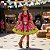 Fantasia Infantil Festa Junina Feminino - Vestido Jardineira - Imagem 3