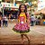 Fantasia Infantil Festa Junina Feminino - Vestido Jardineira - Imagem 2