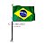 Mini Bandeira Brasil c/ Haste Enfeite - Imagem 1