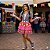 Saia Xadrez Florida Adulto Festa Junina Pink - Imagem 2