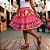 Saia Xadrez Florida Adulto Festa Junina Pink - Imagem 1