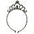 Tiara Princesa Prata Smp - Imagem 1