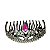 Tiara Mini Coroa de Pente Corações - Imagem 2
