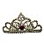Tiara Média Coroa Coração Prata - Imagem 1