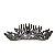 Tiara Média Coroa Pontas Prata - Imagem 1