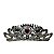 Tiara Média Coroa Curvada Prata - Imagem 1