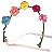 Tiara Rosas Coloridas - Imagem 1
