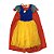 Fantasia Infantil Feminina Branca de Neve Laços Lj - Imagem 1