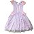 Fantasia Infantil Feminina Rapunzel Lj - Imagem 1