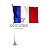 Mini Bandeira França c/ Haste Enfeite - Imagem 1