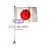 Mini Bandeira Japão c/ Haste Enfeite - Imagem 1