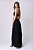 VESTIDO BABADO TASSEL LONGO PRETO - Imagem 2