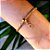 Pulseira com Pingente berloque com letra - Imagem 1