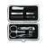 Kit Manicure 7 Peças Personalizado em Estojo de Couro Sintético - 01361B - Imagem 2