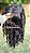 Lace wig cor preto cacheado ondulado - Imagem 5