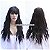 Lace wig cor preto cacheado ondulado - Imagem 9