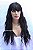 Lace wig cor preto cacheado ondulado - Imagem 7